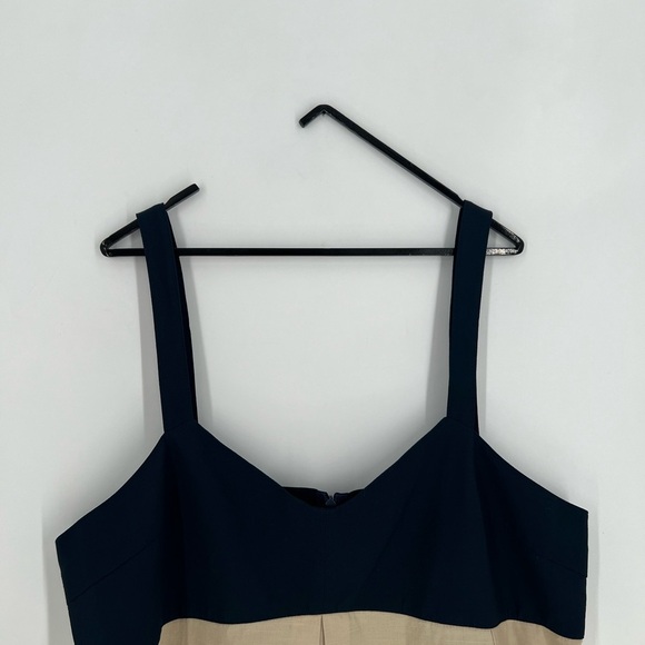 Ciao Lucia Daria Crepe Sleeveless Tank Midi Dress In Taupe Multi - Picture 2 of 9